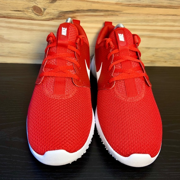red nike golf shoes